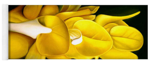 Yoga Mat - Angel Flower by Artist Anni Adkins