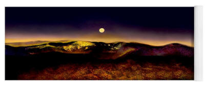 Yoga Matt - Desert Moon Hand tinted Photo by Joe Hoover and Anni Adkins