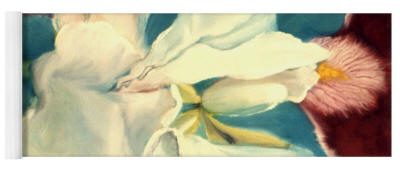 yoga mat white iris