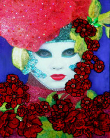 Mixed Media Paintings Carnival of Venice