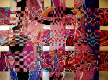 Glitte, Mixed Media Painting by Artist Anni Adkins