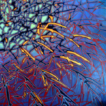 Barrel Cactus,  Mixed Media Painting by Anni Adkins